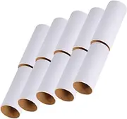 Operitacx 10pcs Paper Roll Round Paper Roll DIY Cardboard Tube Small Cardboard Tubes Cardboard Tube Crafts Empty Kraft Paper Tube Round Cardboard Tube Cylinder Drawing Paper White