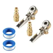 Lock On Air-Chuck 1/4NPT OpenFlow Brass Tire Air-Chuck For Inflator Car Truck