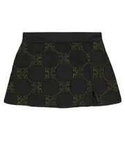 [Off-White Kids] Off-White Kids Logo embroidered skirt Y 8 black