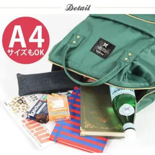 anello日本打開口後背包 大容量媽媽包 學生包 書包 防潑水 二手正品 Large size