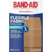 Band-Aid Brand Adhesive Bandages Flexible Fabric Extra Large 10 Count Pack of 24