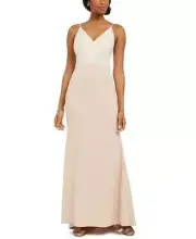 VINCE CAMUTO 14 Blush Pink Sleeveless Gown w/ Sequin Top NWT $248