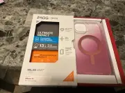 iPhone 13 Case ZAGG Milan Snap ROSE MagSafe Compatible Clear W Pink