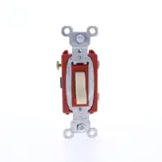 Pass & Seymour Ivory COMMERCIAL Grade Toggle Light Switch 3-Way 20A CS20AC3-I
