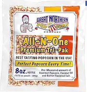 Great Northern Popcorn Company Antique Style Popcorn Popper, 8 oz Packs, Kernels, Pack of 40