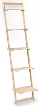 Ladder Wall Shelf Cedar Wood 41.5x30x176 cm Storage Shelves