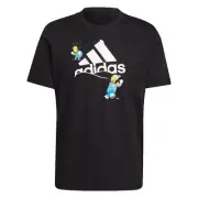 Adidas X The Simpsons Snowball Fight Graphic tee Men's Shirt GS6314 Black