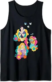 [Disney] Princess Snow White Rapunzel Jasmine In Bloom Tank Top