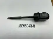 Snap-on Tools NEW RARE BLACK Stubby Hard Grip Long Shaft Ratcheting Screwdriver