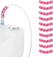10 Pack Oxygen Tube Support Crimp Straightener for Portable Oxygen Concentrator, Oxygen Tubing Support for Oxygen Tank Oxygen Hose Nasal Cannula Oxygen Accessories (Pink)