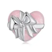 925 Sterling Silver Heart Charm For Bracelets & Necklaces