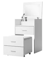 [Artiss] Bedside Dressing Table 2-in-1 Set in White