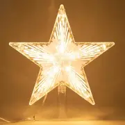 Christmas Tree Topper Star Warm White Light Christmas Tree Decor for Christmas H