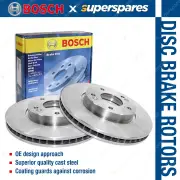 2 Bosch Front Disc Brake Rotors for Volkswagen Golf MK5 MK6 1K MK7 AU Touran 1T