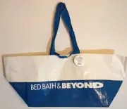 Bed Bath & Beyond Eco Tote Reusable OverSized Shopping Bag 13W 21L 13H 2 Color