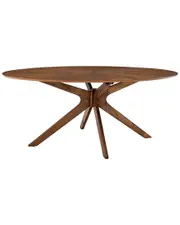 Modway Crossroads 71in Oval Wood Dining Table