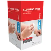 AEROWIPE Alcohol-Free Cleansing Wipes Box/100