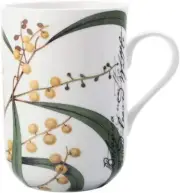 Royal Botanic Gardens Australian Botanics Mug Wattle 300ML Gift Boxed