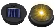 2 Pack Solar Light Replacement Top(Top Size 2.76 INCH-2 Pack - Warm White