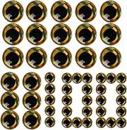 Fishing Lure Eyes, 100X Three-Dimensional Realistic Eyes Stickers, 8mm Making Kit for Lure, Fly Tying Material, Tackle Accessory
