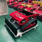 550mm Crawler Remote Control Lawn Mower with Snow Shovel, Mower Remote Controlled 45° Slope Capability | 7.5hp Engine | Gas-Electric Self Charging Hybrid | Cutting Deck Adjustable