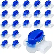 3 Way Wire Connectors Locks Wire Connectors, Electrical IDC 314-box Wire Connectors Self-Stripping Pigtail Connectors,Crimp Gel Filling Robot Lawn Mower Outdoor Garden Irrigation Application(20Pcs)