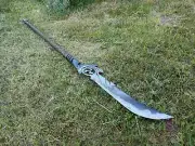 Handmade Carbon Steel Naginata Spear Full Tang For Hunting Camping & Hiking