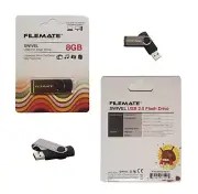 NEW Filemate Swivel 8GB USB 2.0 Flash Drive by Wintel - MacOS, Windows, Linux