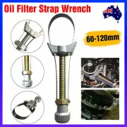 60-120MM Adjustable Oil Filter Removal Strap Wrench Tool Aluminium Car Mechanic