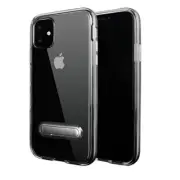 Transparent Bumper Case w/ Kickstand for iPhone 11 Pro Max 6.5″ SILVER
