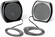 Sinus tec 13963 UB-1000 Surface Mounted Speaker, Black, Set of 2
