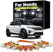 8Pcs Interior LED Light Kit, For Honda WR-V WRV 2017 2018 2019 2020 2021 2022 2023 Vehicle Map Dome Lamp Car Accessories
