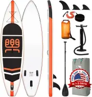 Tabla Inflable De 11'x33''x6'' Con Remo Para Stand Up Paddle Surf Y Mucho Mas