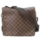 【二手名牌BRAND OFF】LOUIS VUITTON LV 路易威登 棕色 棋盤格 PVC塗層帆布 Naviglio 郵差 肩背包 N45255