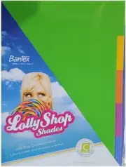 10 PACK - Divider - Bantex - A4 - P/prop 5 Tab Lollyshop Colours
