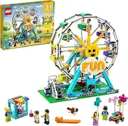 [LEGO] Creator 3in1 Ferris Wheel 31119 Building Kit Playset with Rebuildable Toy Bumper Cars, Boat Swing and 5 Minifigures