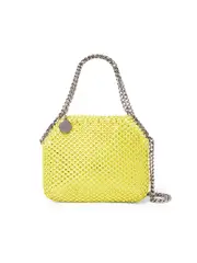 Stella McCartney Falabella Crystal Mesh Mini Tote Bag in Yellow