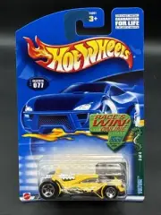 2002 Hot Wheels YELLOW VULTURE #077 Race and win Combine Shipping