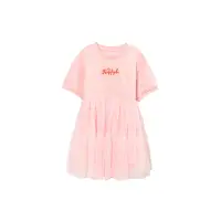 在飛比找Yahoo奇摩購物中心優惠-GIORDANO 童裝粉彩印花網紗連身裙 - 23 玫瑰粉紅