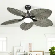 Oaurkea 52" Ceiling Fan Tropical Modern Outdoor Indoor w/Light Remote Control