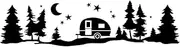 MAX COOL Car Mountain Design Vinyl Decal Stickers Suitable for Camper Van Motorhome Caravan