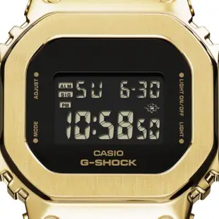 CASIO G-SHOCK 黑金配色 奢華新潮外觀錶款 GM-S5600GB-1