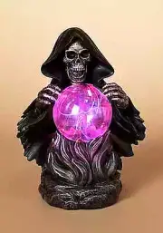 Grim Reaper w/ Static Lighted Magic Ball