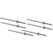 6 Threaded Mandrels 3/32" Shank