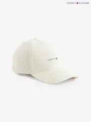 Tommy Hilfiger White Logo Embroidery Baseball Cap (H52356) | $104