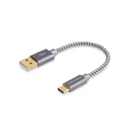 15Cm USB C Cable Short, Cablecreation Braided Short USB-C to USB-A Fast Charging
