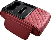 Car Armrest Box Heightening Pad, Center Console Storage Box, Multipurpose Armrest Organizer, Car Interior Organizer Pad, Armrest Cushion for, Car Console Height Pad, Travel Storage Armrest Pad