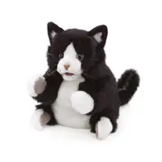 Folkmanis Tuxedo Kitten Hand Puppet Kids/Children Soft Play Toy Black 3y+