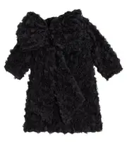 [Caroline Bosmans] Caroline Bosmans Floral-appliqué bow-detail dress Y 1,5 black