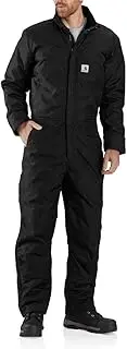 [CARHARTT] Men's Big & Tall Yukon Extremes Loose Fit Insulated Coverall, Black, 4X-Large
